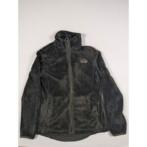The North Face Womens Osito Fleece Jacket Olive Green Full Zip XS TP